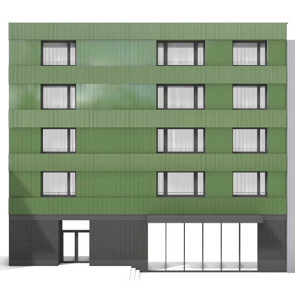 Wohn- und Geschäftshaus im Keramikkleid, Binningen