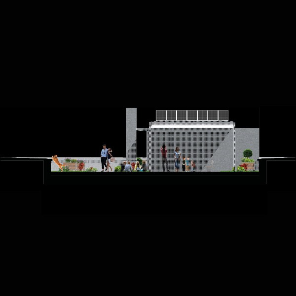 Photovoltaikanlage als Pergola, Basel